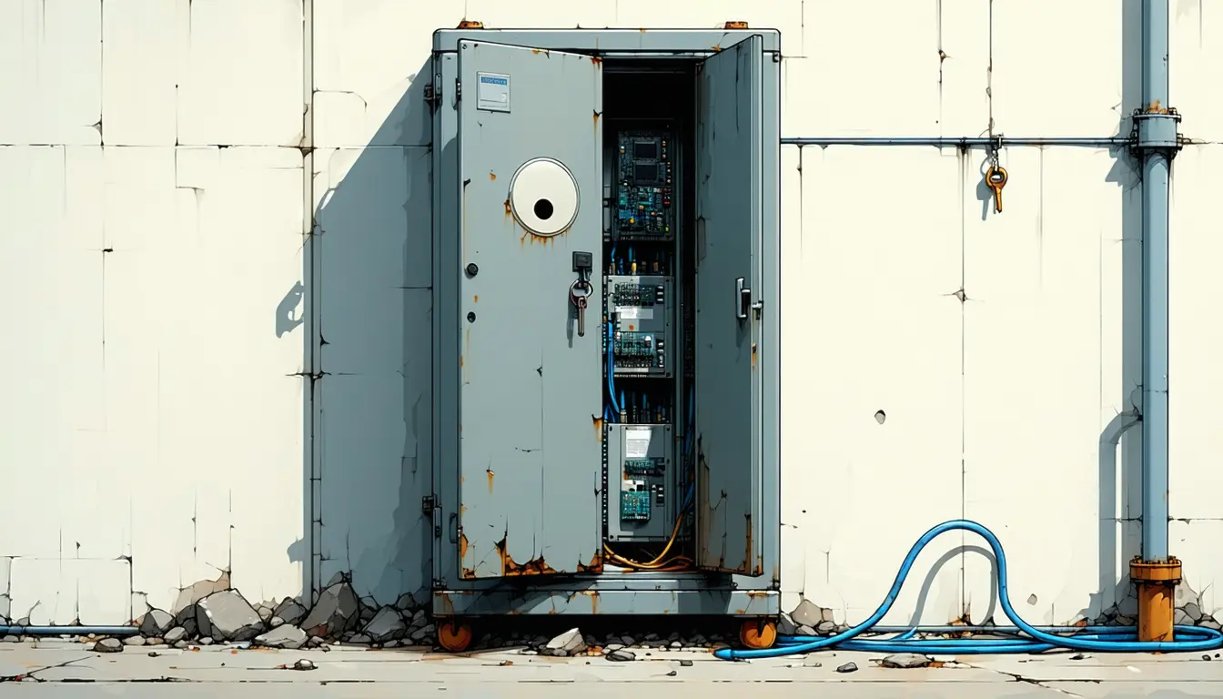 Illustration accompanying mySCADA myPRO Manager takes privileged commands from anyone who can reach its API