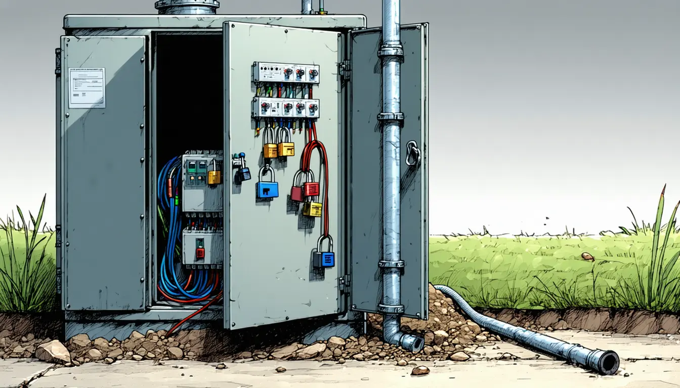 Illustration accompanying Schneider tells SCADAPack operators to migrate off Secure Lock after a credential exposure finding