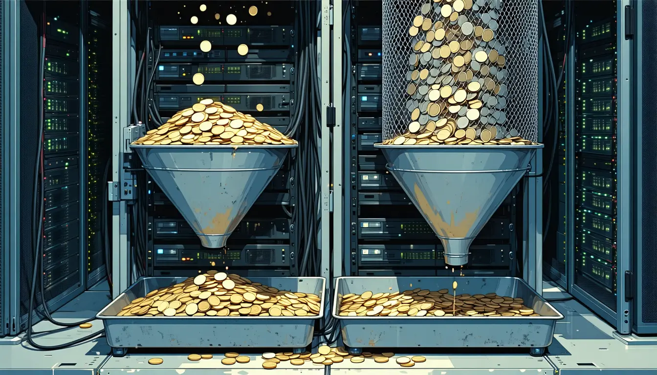 Illustration accompanying Solana's second validator commission defaults to keeping all priority fees