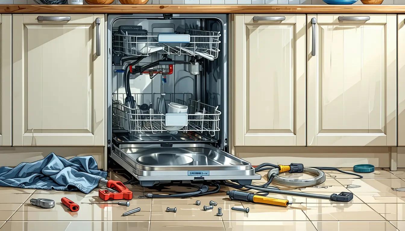 Illustration accompanying A chatbot and a few hours of unscrewing replaced a $500 dishwasher call
