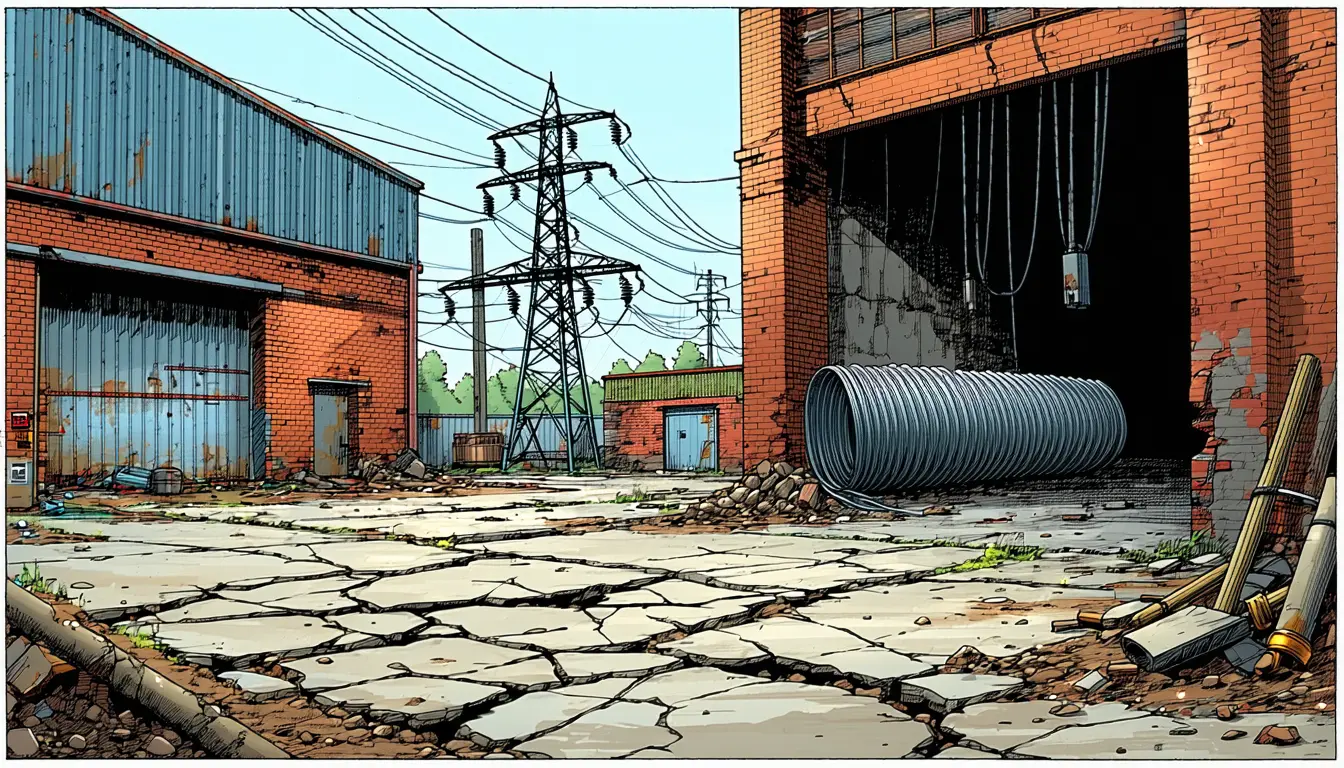Illustration accompanying DataCenterDynamics column moves the UK data centre bottleneck from the grid queue to fibre