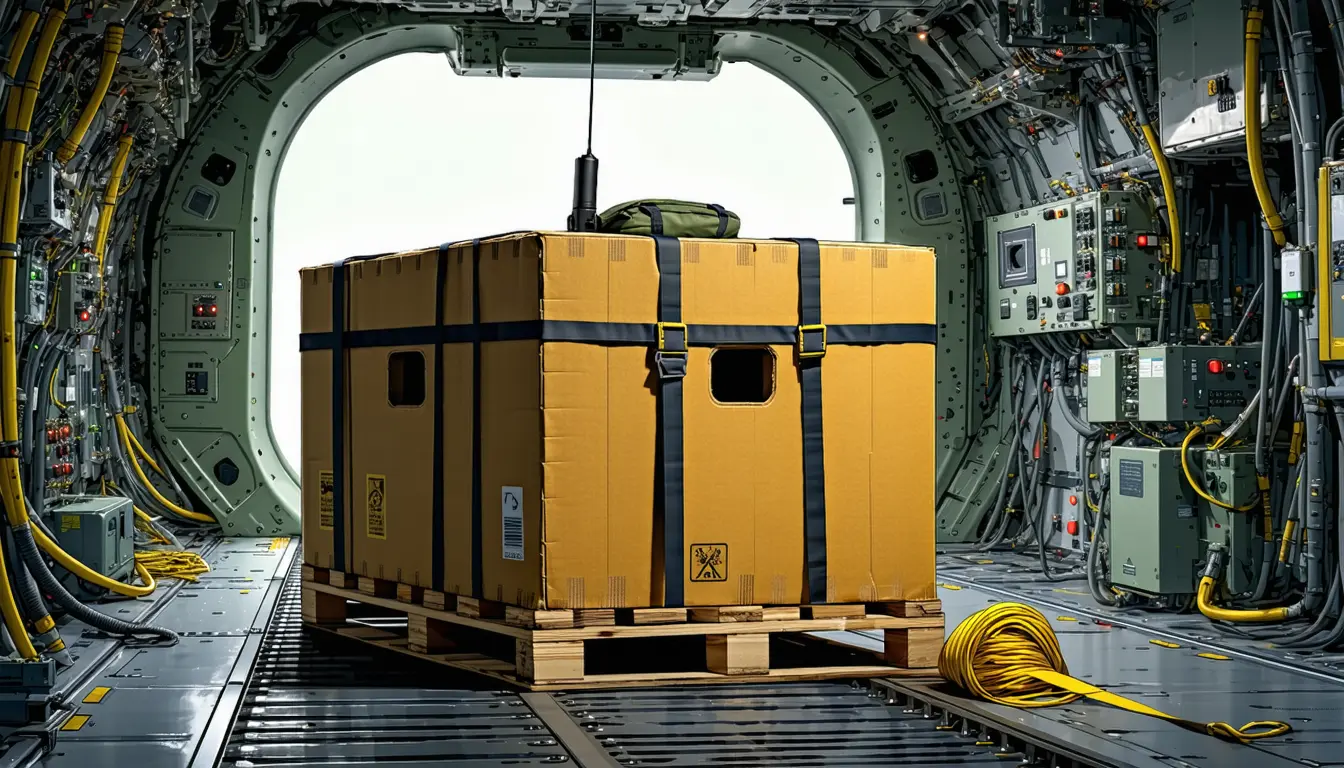 Illustration accompanying HII's five-year Army task order adds cybersecurity and autonomy to airdrop systems