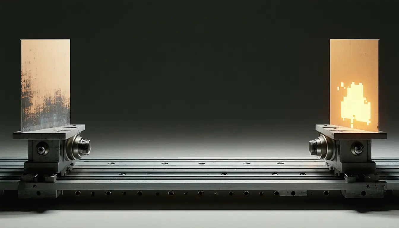 Illustration accompanying A patterned screen makes infrared visible 1,000 times brighter than bare nanoparticles do