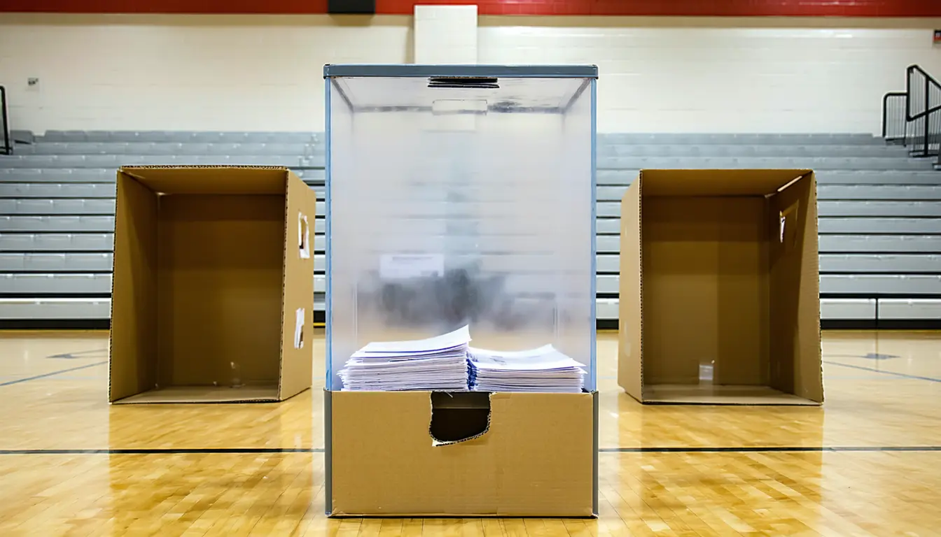 Illustration accompanying Confidence that US votes are counted as intended has fallen 22 points since the 2024 election
