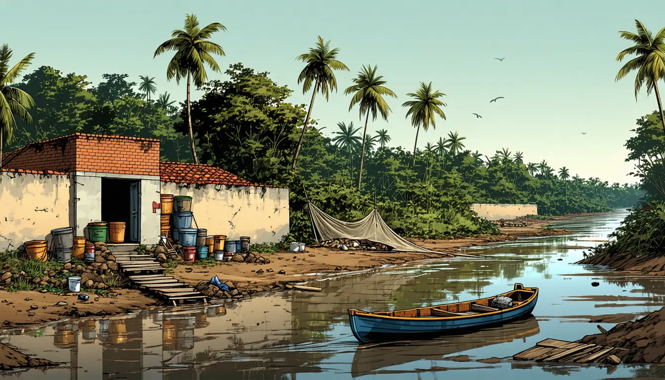 Illustration accompanying Four times as many Vypin islanders as Kozhikode residents say they can act on climate change