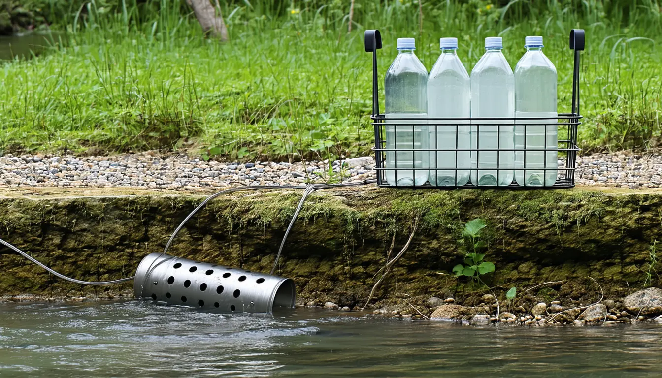 Illustration accompanying Passive samplers detected contaminants more often than grab bottles in a Pennsylvania creek