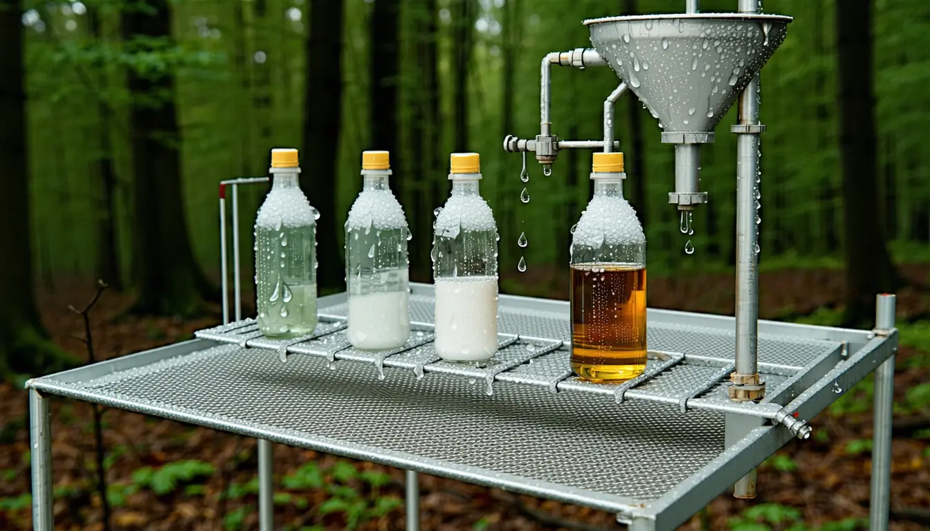 Illustration accompanying Volatile organic compounds supply about 100 of the 460 teragrams of carbon that rain delivers each year