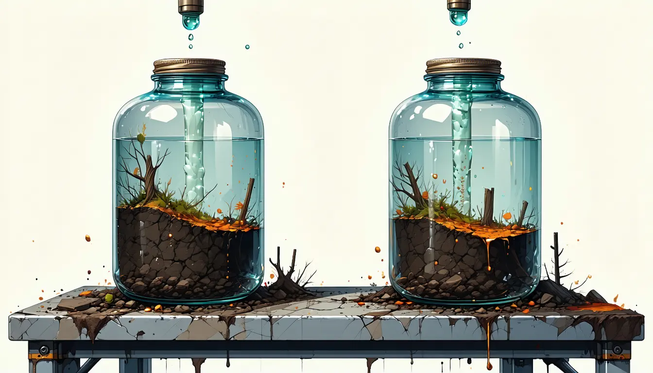 Illustration accompanying Wetting sterilized soil released methanol and formaldehyde with no microbes present