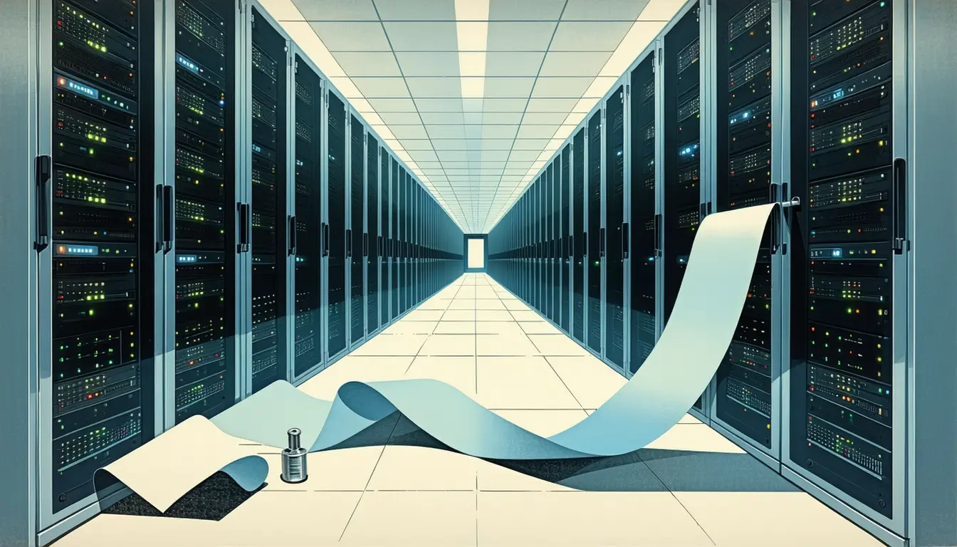 Illustration accompanying The 90-second diff still costs 20 minutes of human review