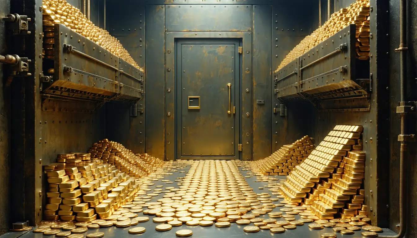 Illustration accompanying House committee strips the Fed and gold funding routes from the Bitcoin reserve bill