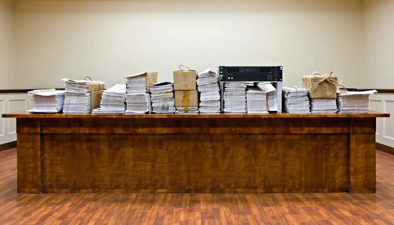 Illustration accompanying OpenAI's 550+ Publisher Coalition Grows as Fair-Use Summary Judgment Looms