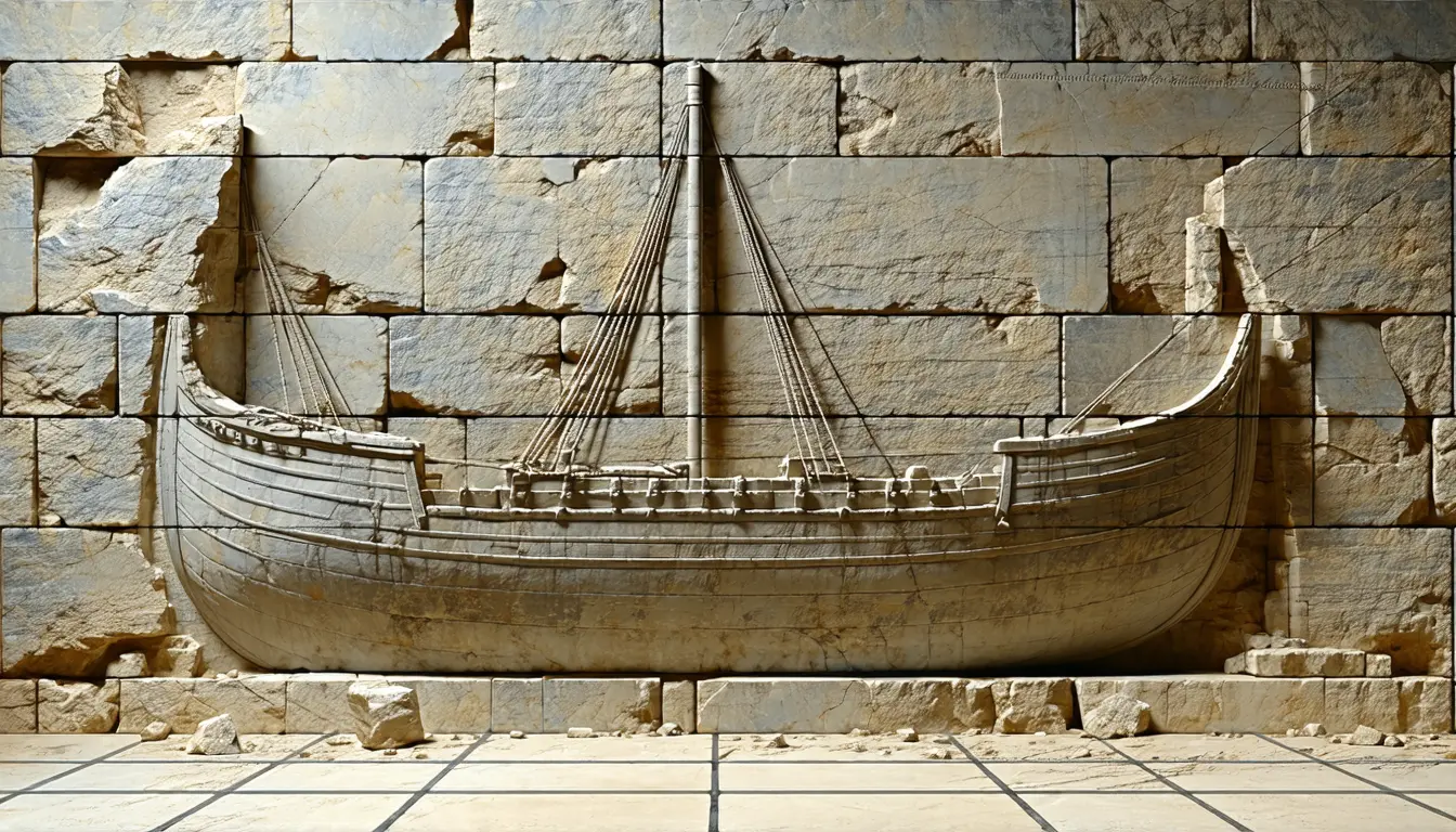 Illustration accompanying Laser scans of a Cyprus temple wall found 23 ship carvings a 1982 survey missed