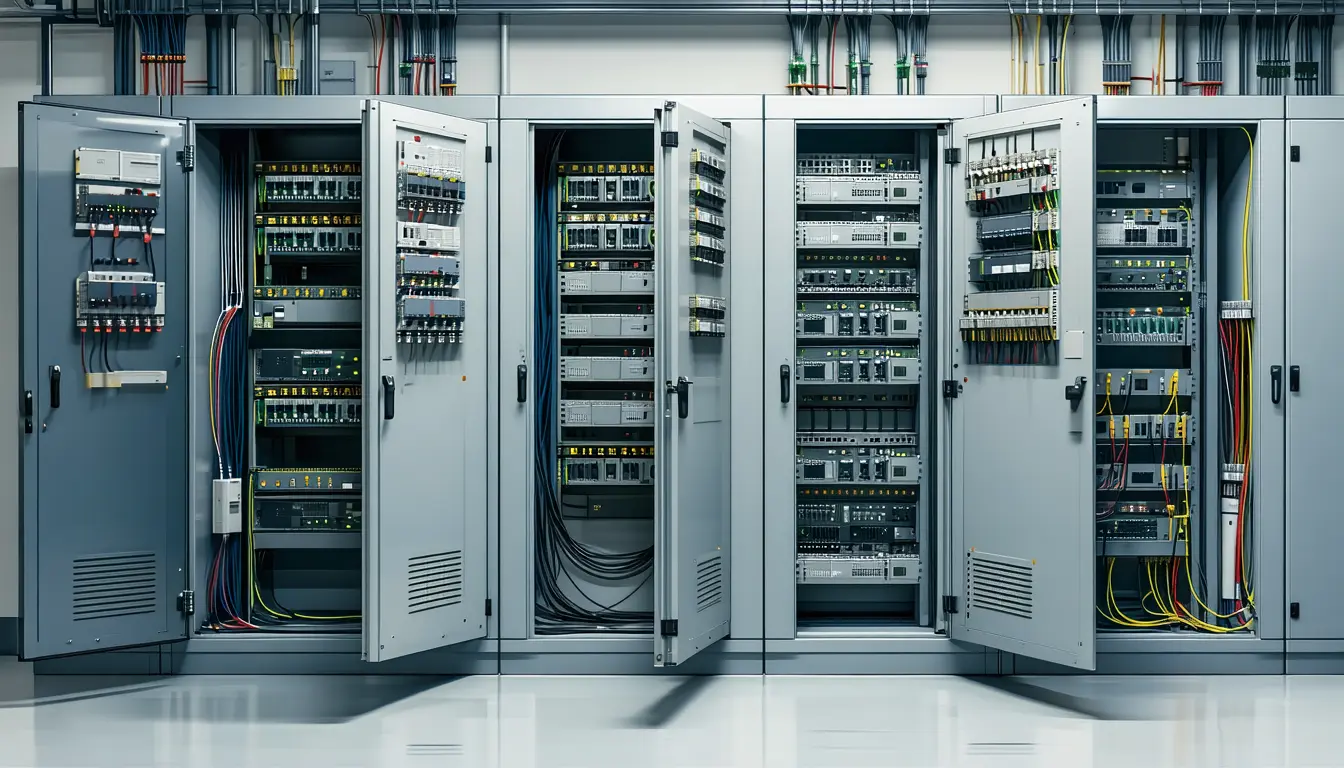 Illustration accompanying CISA ties five 2024 CVEs to Hitachi Energy grid stabilization controllers installed since 2020