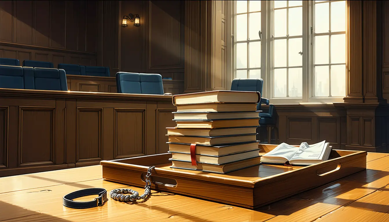 Illustration accompanying Canadian judges stressed denunciation and deterrence in 92% of police sentencings since 1990