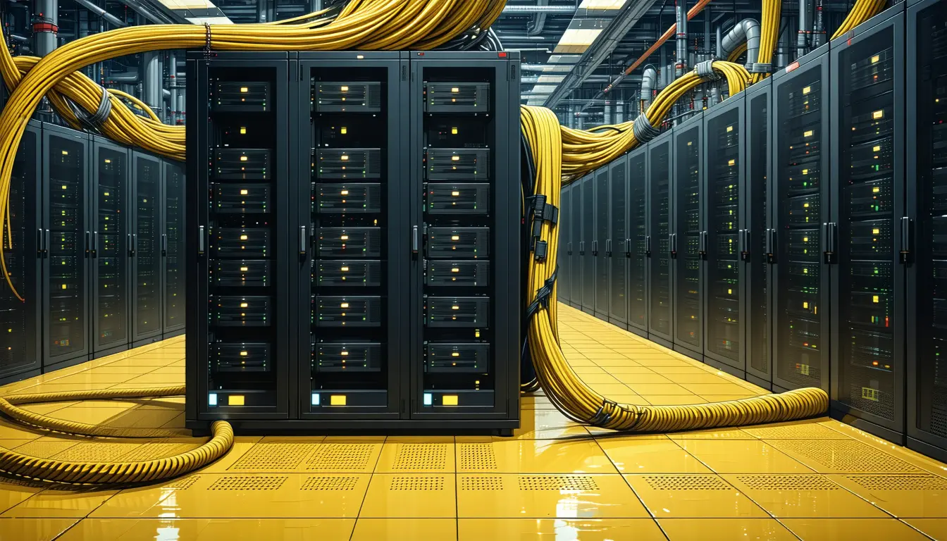 Illustration accompanying NVIDIA's Nemotron 3 Super routes each token through a tenth of its 120 billion parameters