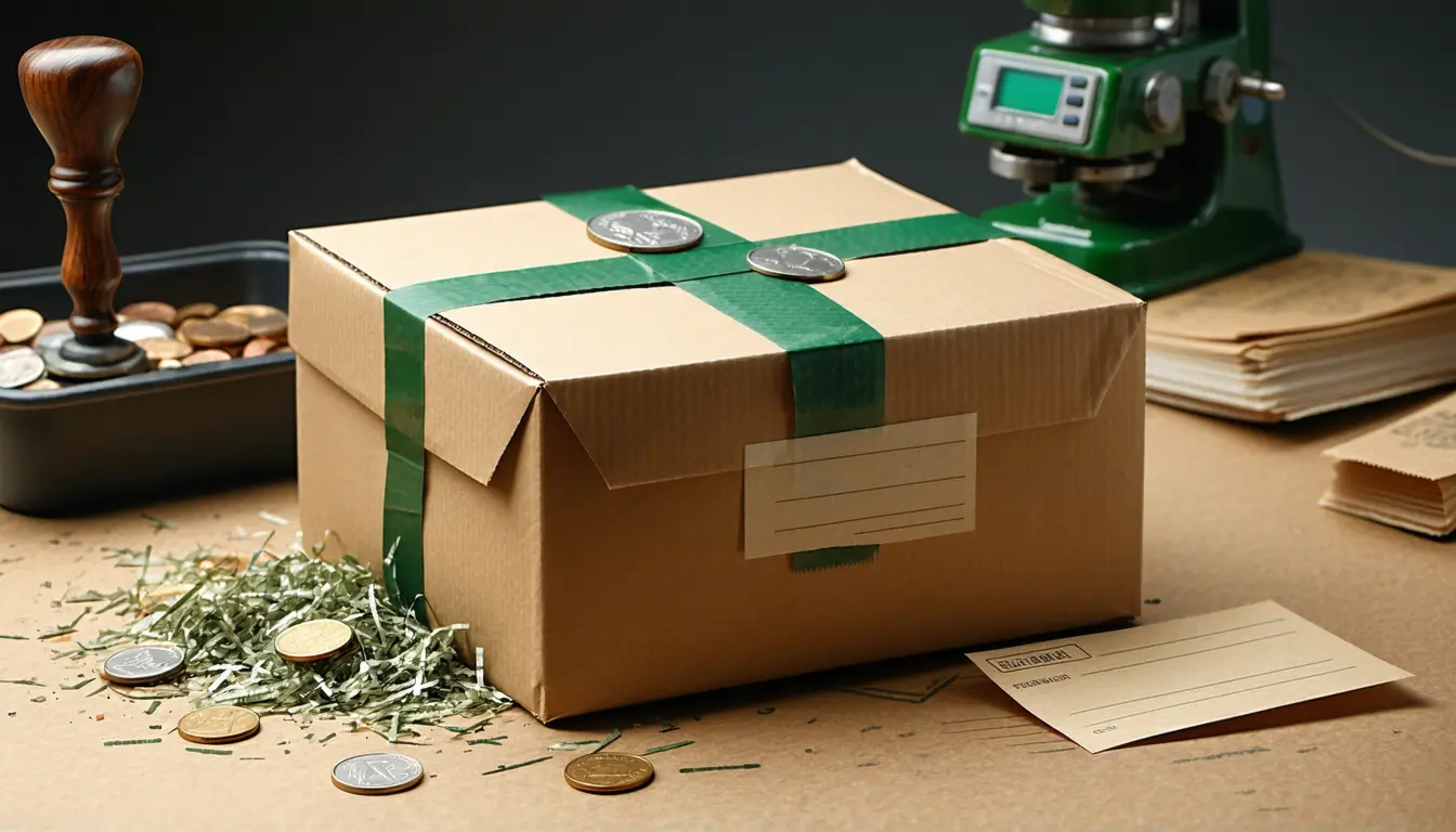 Illustration accompanying Fake bpost customs email escalates a EUR4.95 duty into a request for card and bank details