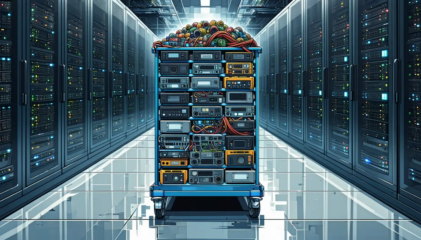 Illustration accompanying A record 1,449-patch Oracle update turns AI-assisted finding into a change-window problem
