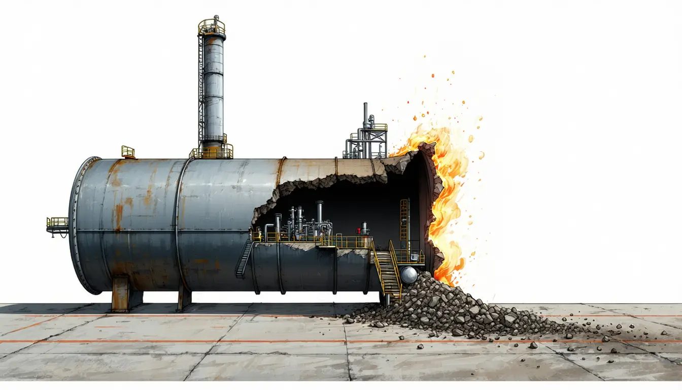 Illustration accompanying Refining takes about half the price of a $200 barrel of diesel