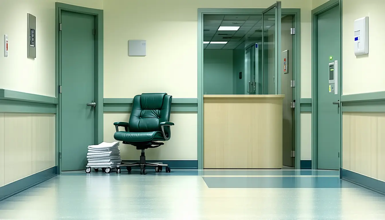 Illustration accompanying Health care tops the 2026 forced CEO exit table on eight months of data