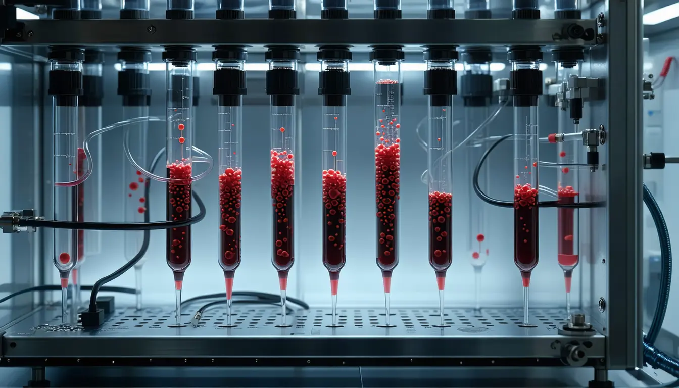 Illustration accompanying A CU Anschutz protein map finds red blood cells rewiring a third of their contacts under low oxygen