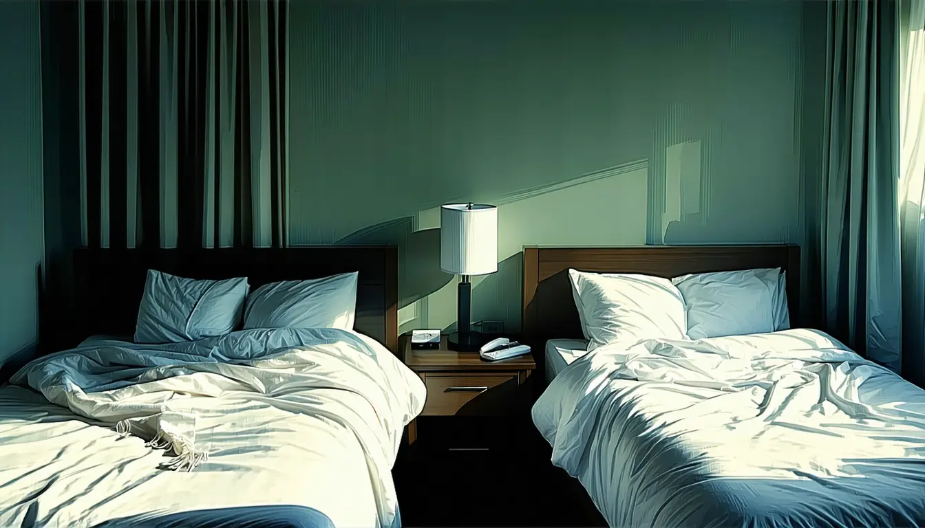 Illustration accompanying Brighter bedroom light tracks with 55.6 fewer minutes of sleep in 225 schizophrenia outpatients