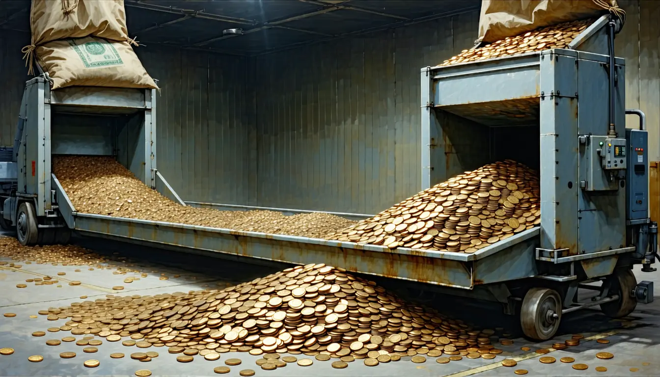 Illustration accompanying A $433M Bitcoin ETF session nets out to roughly 77 coins for the week