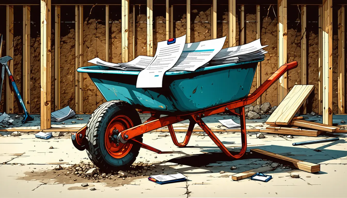 Illustration accompanying Adaptive raises $30m led by Tidemark, treats construction accounting as a data-collection problem
