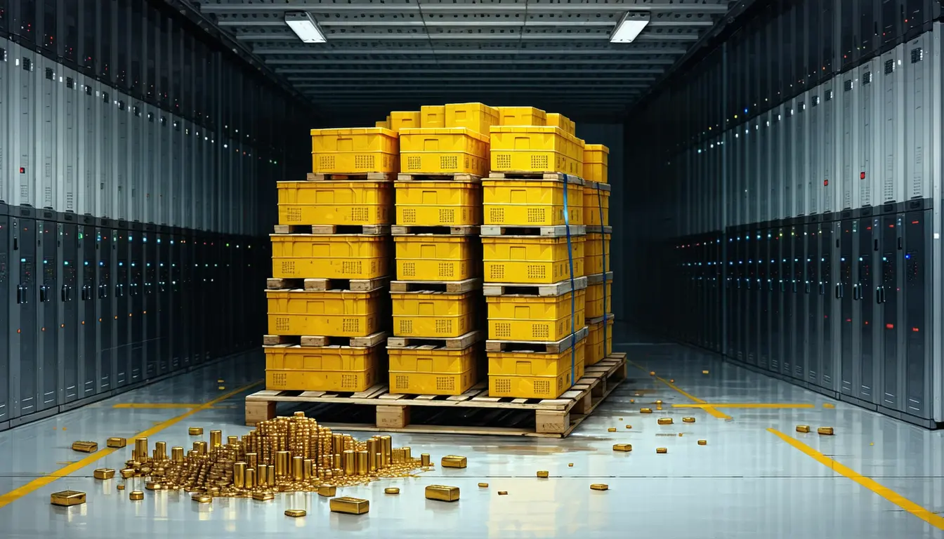 Illustration accompanying Dell'Oro prices AI systems security at two cents on the enterprise AI dollar