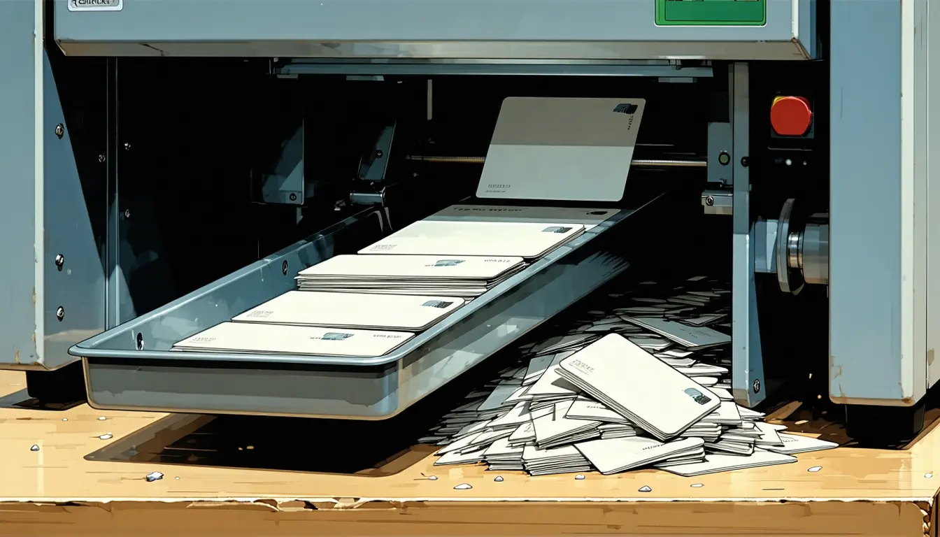 Illustration accompanying Polymarket's February deposit rejections ran at eighty times the industry rate