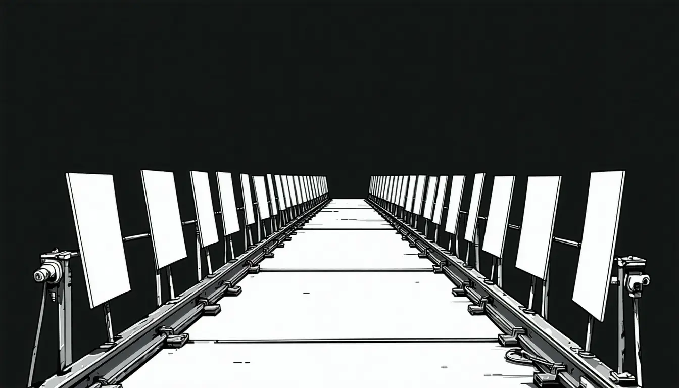 Illustration accompanying Two gates per scene put about thirty confirmations into a fourteen-scene run