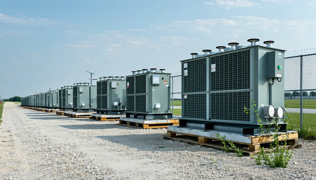 Illustration accompanying Data centers lifted climate tech venture funding 55% to $26bn in the first half