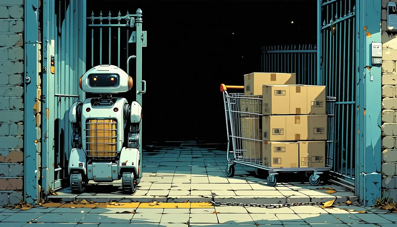 Illustration accompanying Amazon shuts Meta's Muse out of its store with a terms-of-service popup