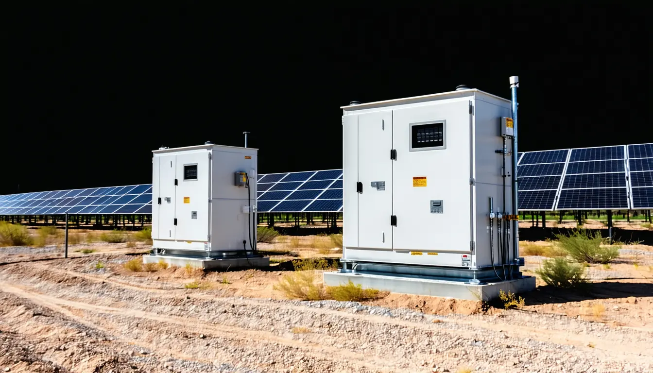 Illustration accompanying Google contracted two Texas batteries to re-time solar credits it already owned
