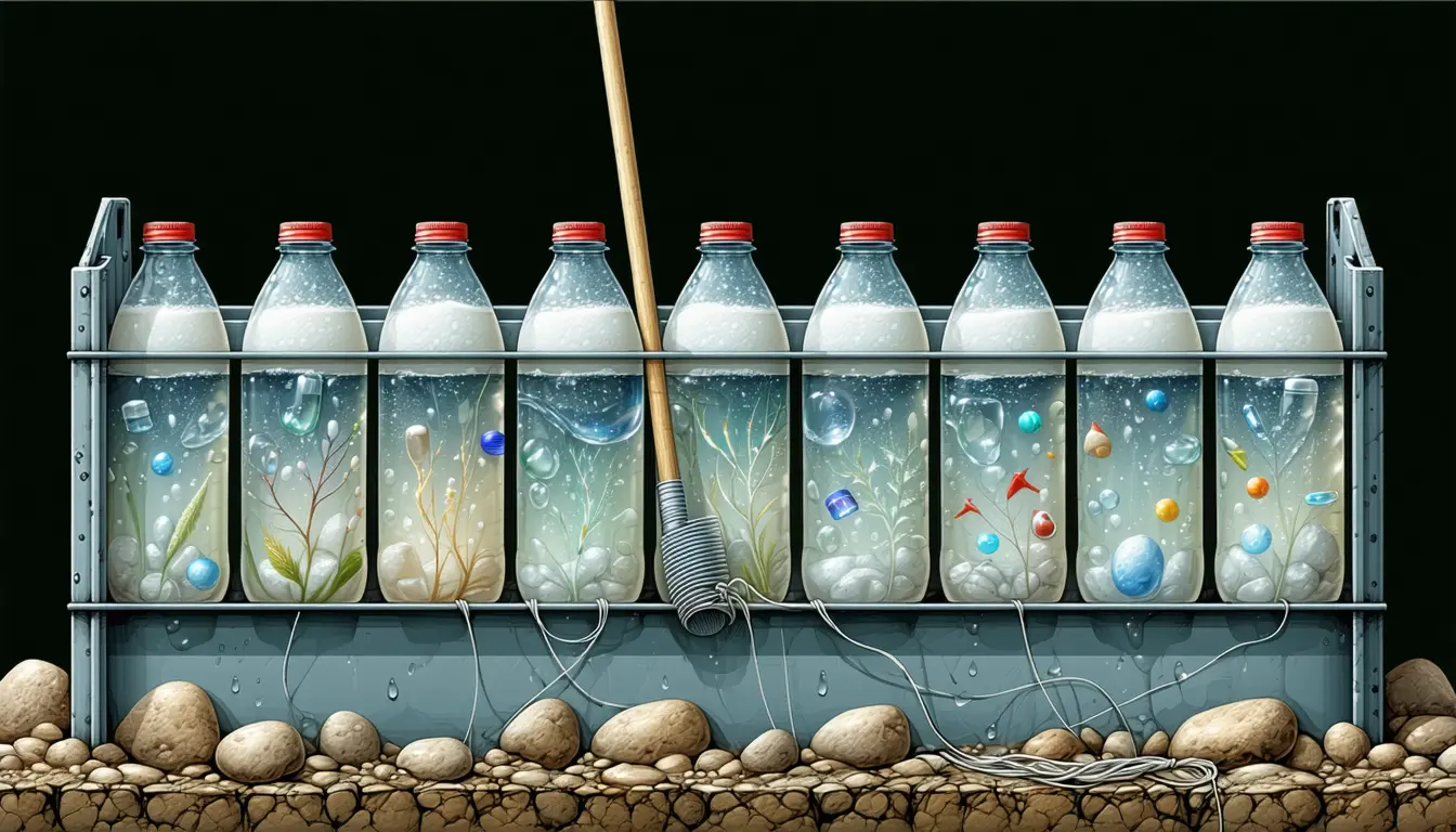 Illustration accompanying Fourteen water samples put the Truckee's spring microplastic count ten times above fall