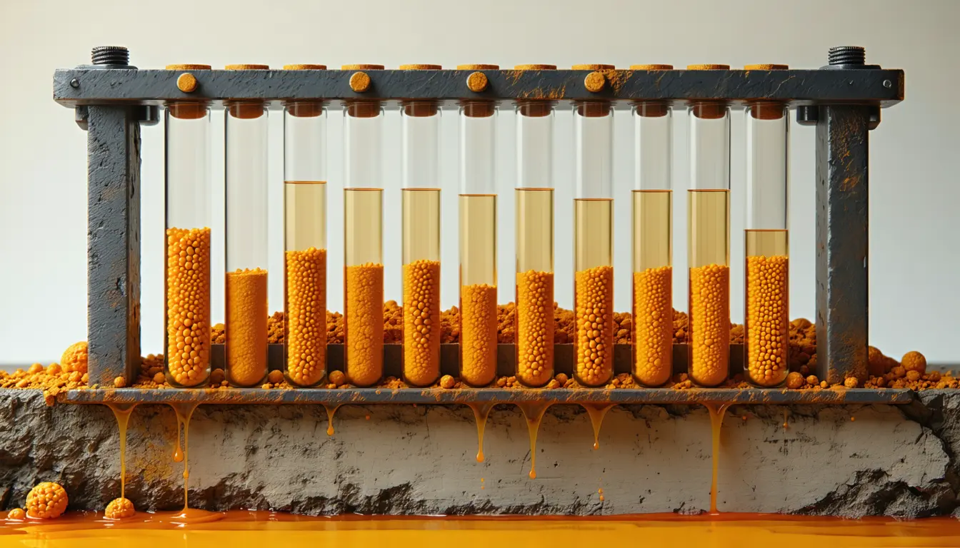 Illustration accompanying ORNL wins two more years to make bacterial spores pull rare earths from acid mine drainage