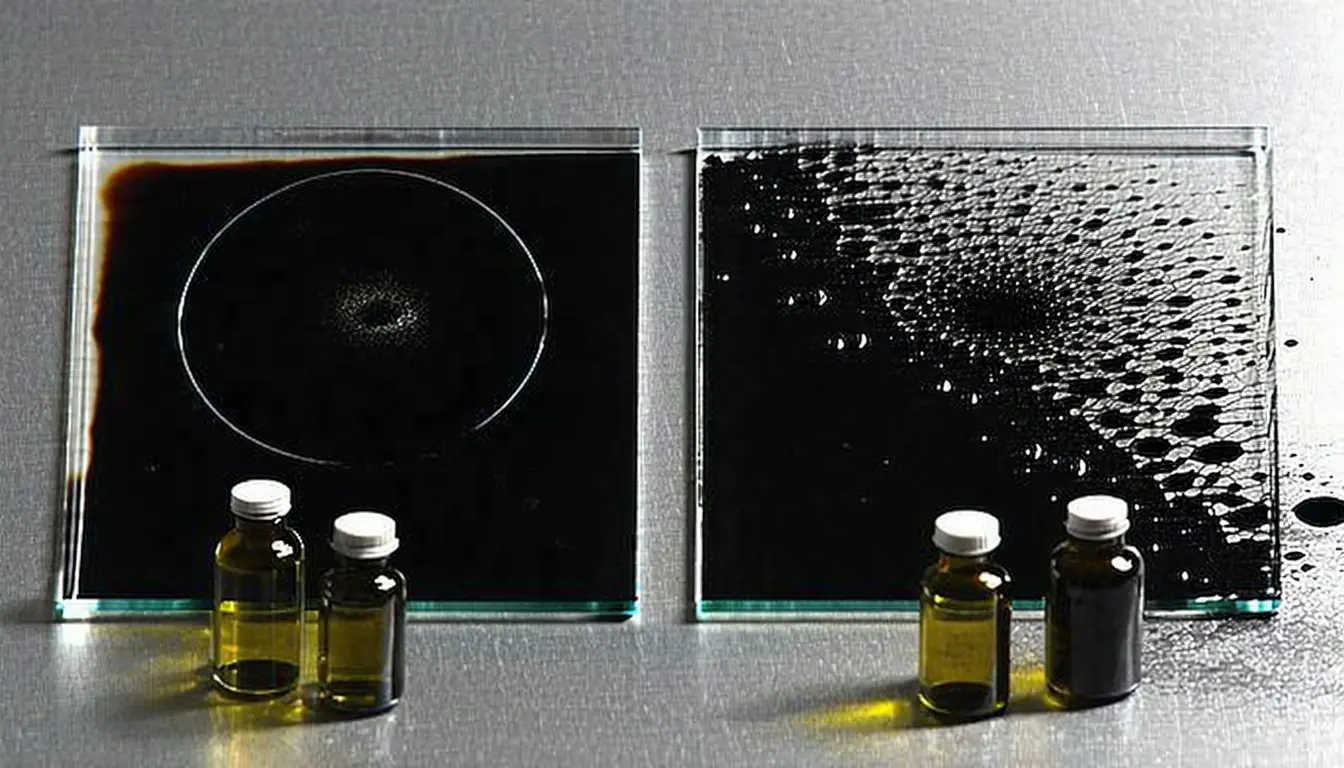 Illustration accompanying Sheet size and oxidation decide whether a graphene oxide droplet dries into a web or a mosaic