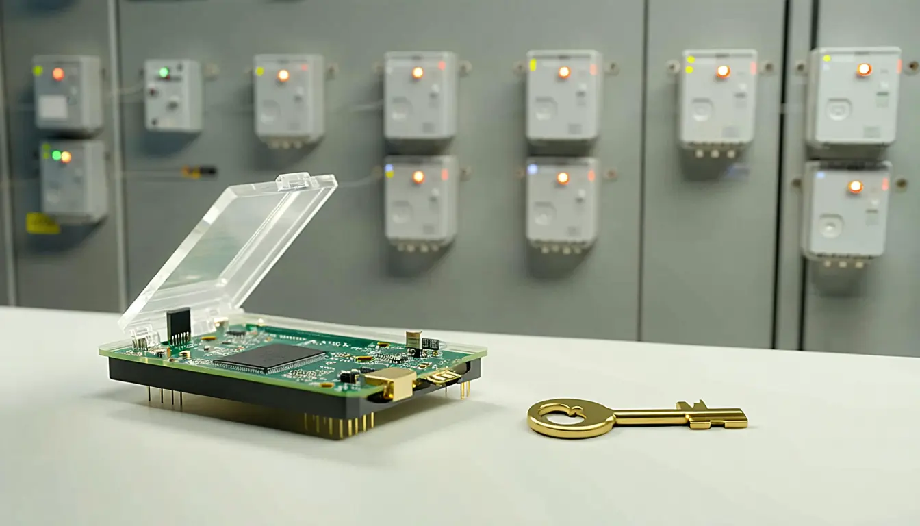 Illustration accompanying A key in a test widget moved GoodBarber's secrecy decision into deterministic code