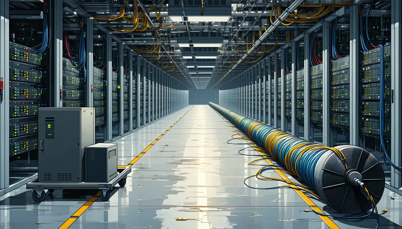 Illustration accompanying Fiber maintenance between us-west1 campuses cascaded into Spanner Paxos and the metadata server