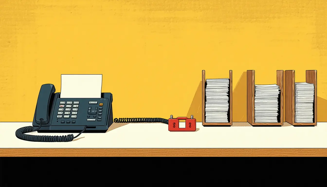 Illustration accompanying Telling the caller to evacuate stopped the agent from ever asking for an address