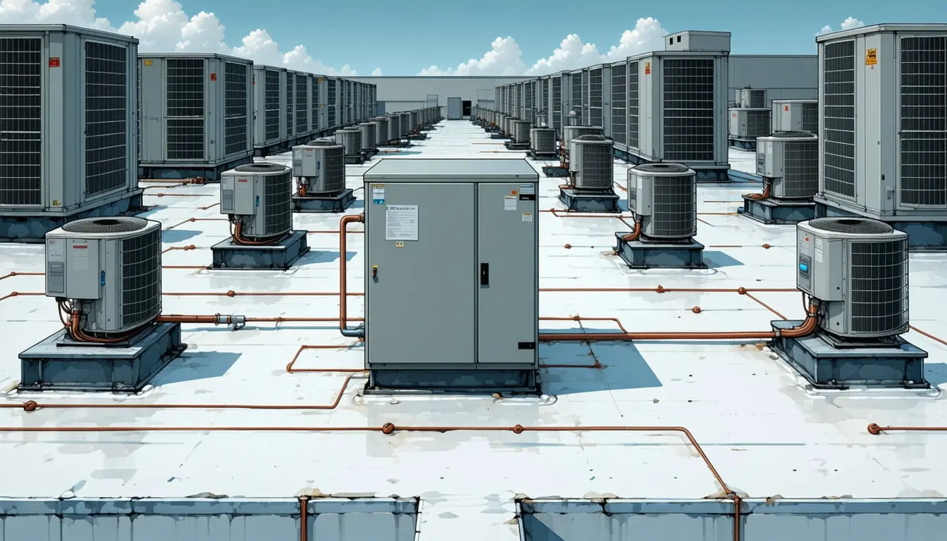 Illustration accompanying Trane put a tool gateway between its HVAC agent and telemetry from millions of assets