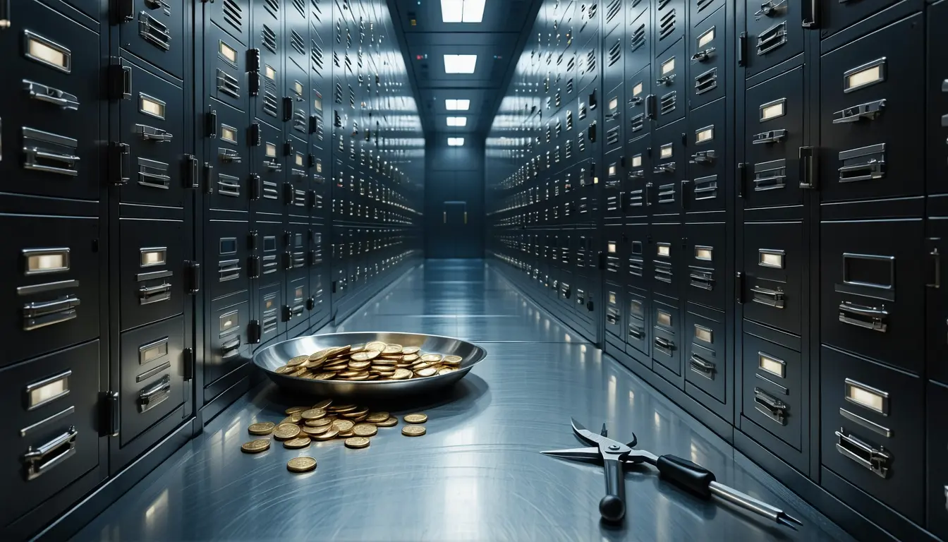 Illustration accompanying Binance's 97.3% Iran cleanup figure starts from a $4.19 million base