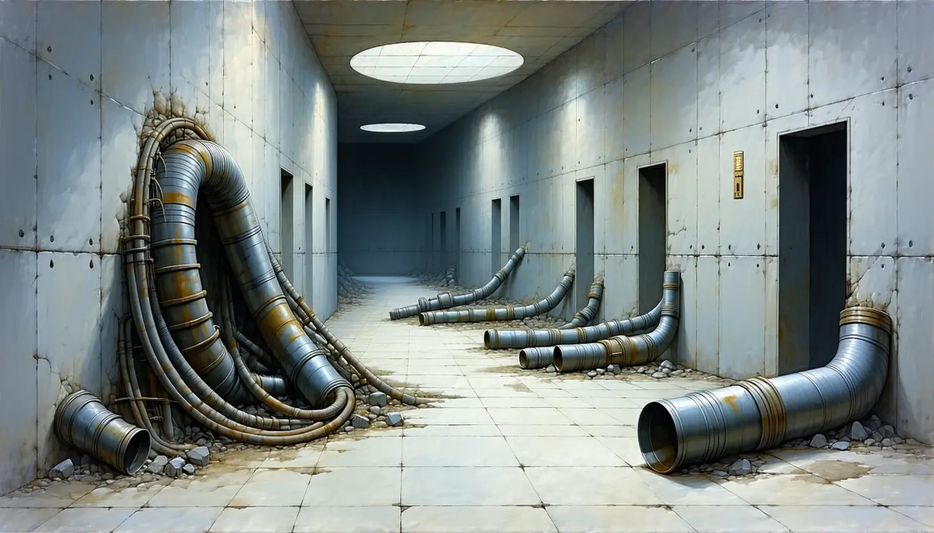 Illustration accompanying Canada's Big Six collapse 15 bilateral links into one tokenized deposit rail