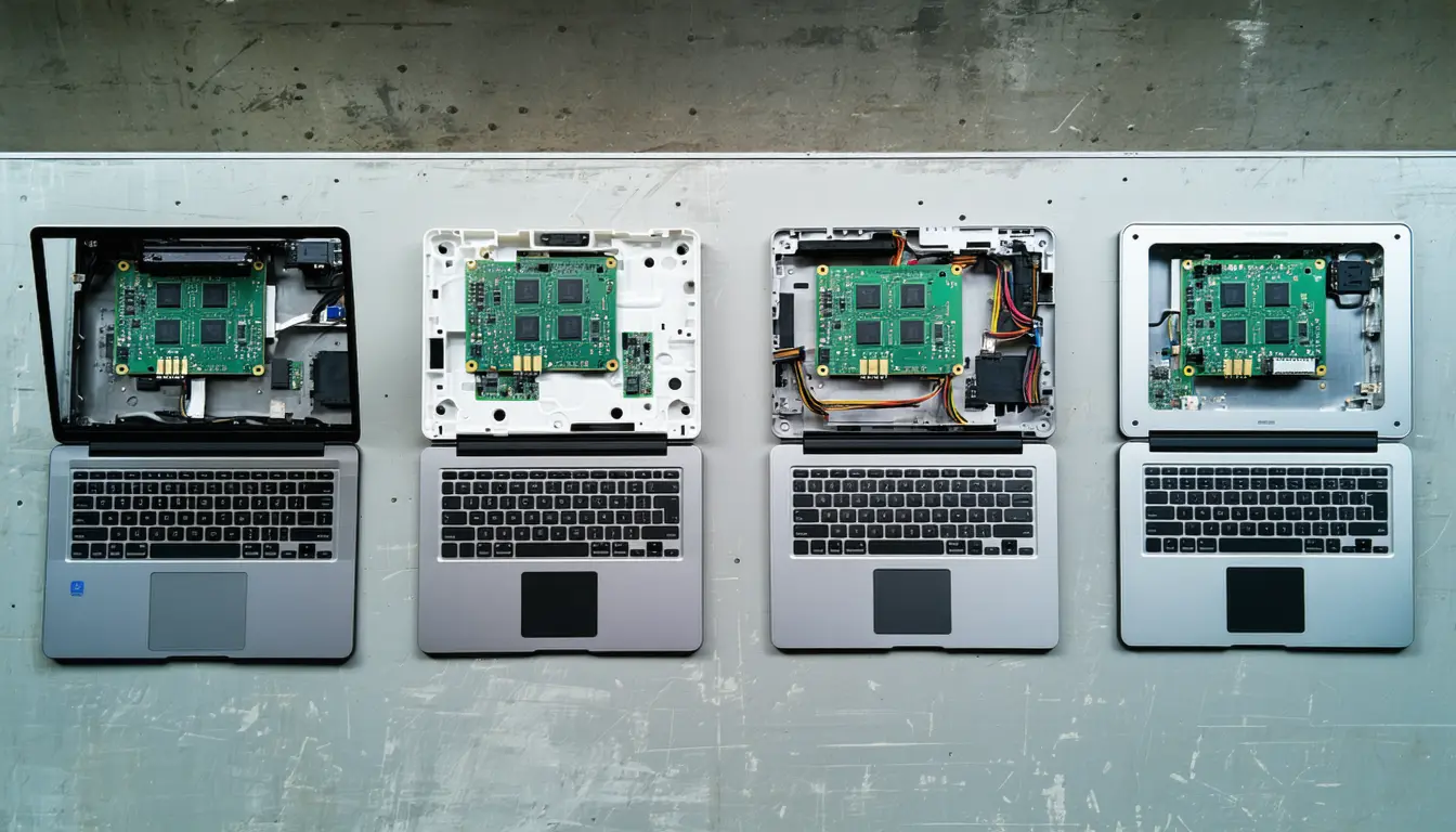 Illustration accompanying Google enters the laptop market as the Googlebook's software vendor