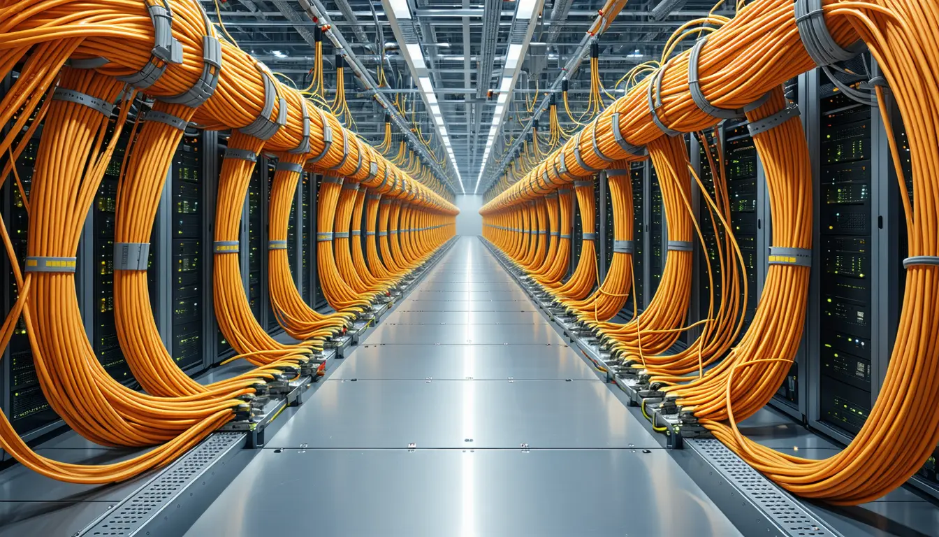 Illustration accompanying Photonics aims at 20 of the 400 tonnes of copper inside a 100MW data centre