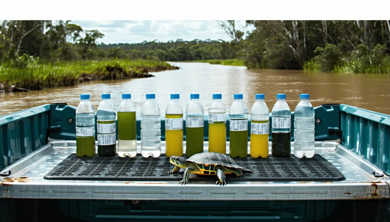 Illustration accompanying A turtle listed critically endangered in Victoria is spreading through nine Manning River tributaries