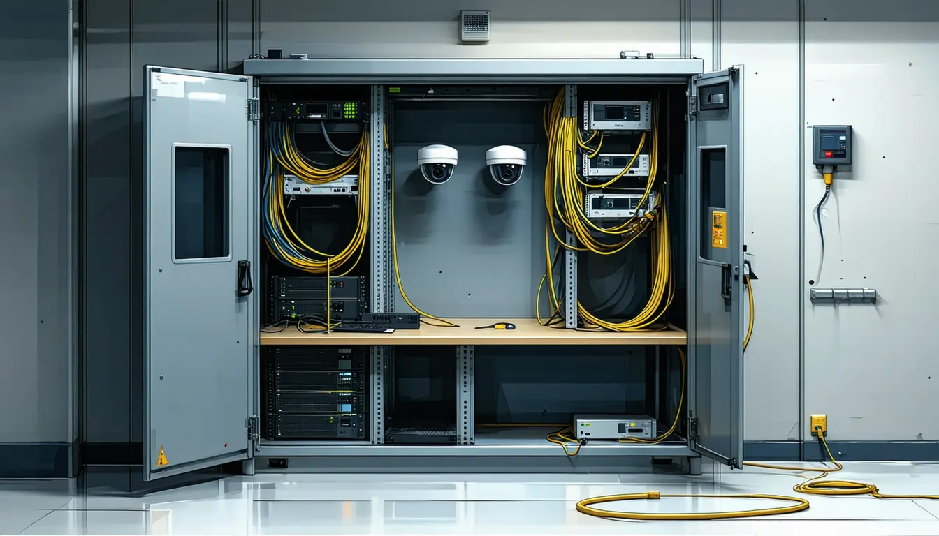 Illustration accompanying Siemens ships four builds to close a root-level file upload in Siveillance Control's OIS module