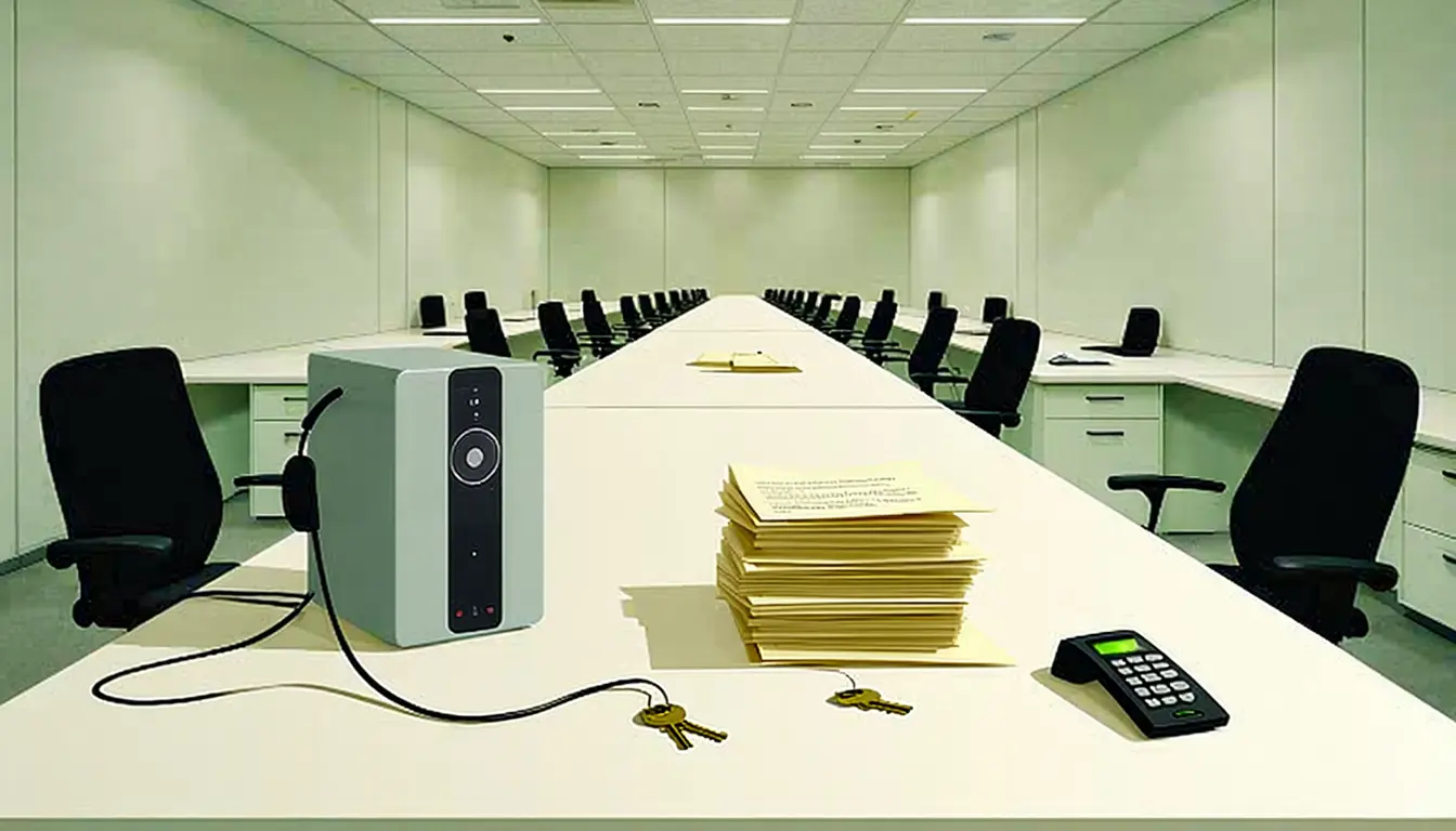 Illustration accompanying Compass toured its own offices to get 15,000 of its 83,000 agents onto its AI assistant