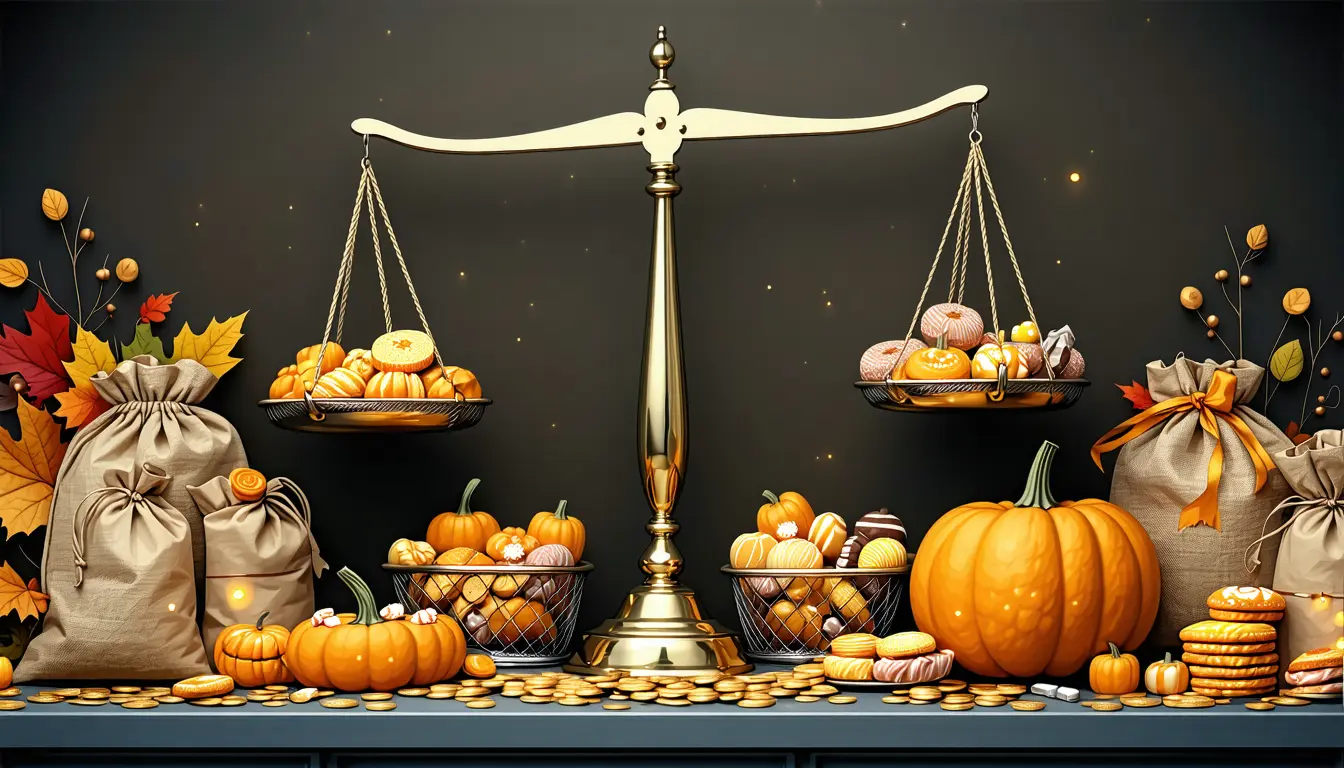 Illustration accompanying Sixty-nine cents a shopper separates this Halloween from last year's record