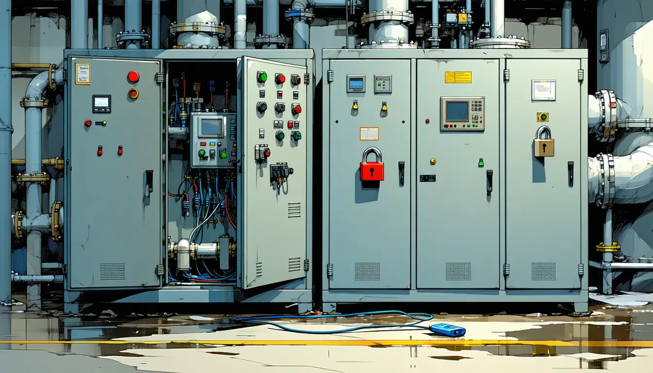 Illustration accompanying Attackers changed water plant PLC passwords and IP addresses to lock operators out, CISA says