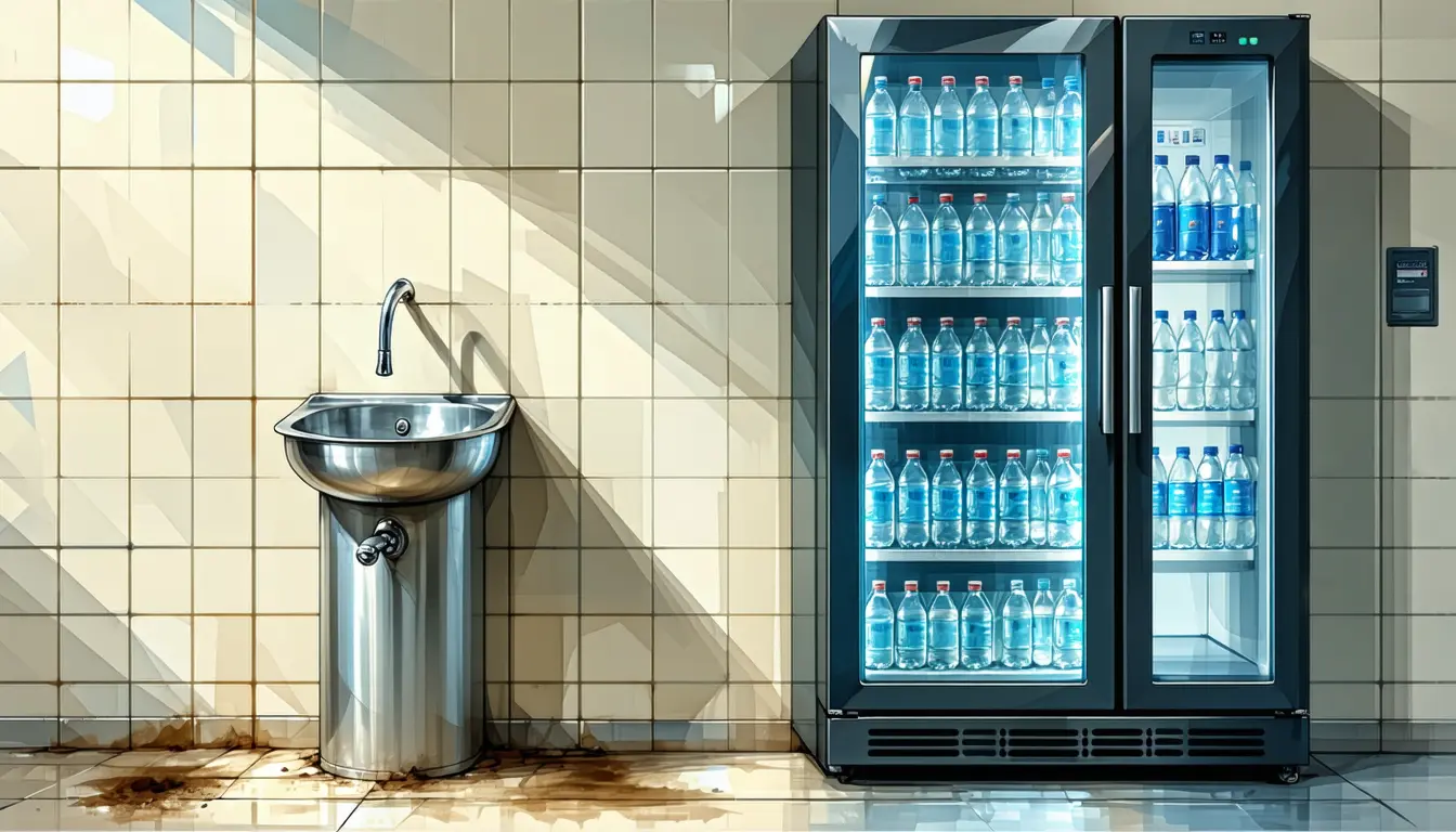 Illustration accompanying Advertising exposure tracked bottled-water use in a 15,000-person survey recruited on social media